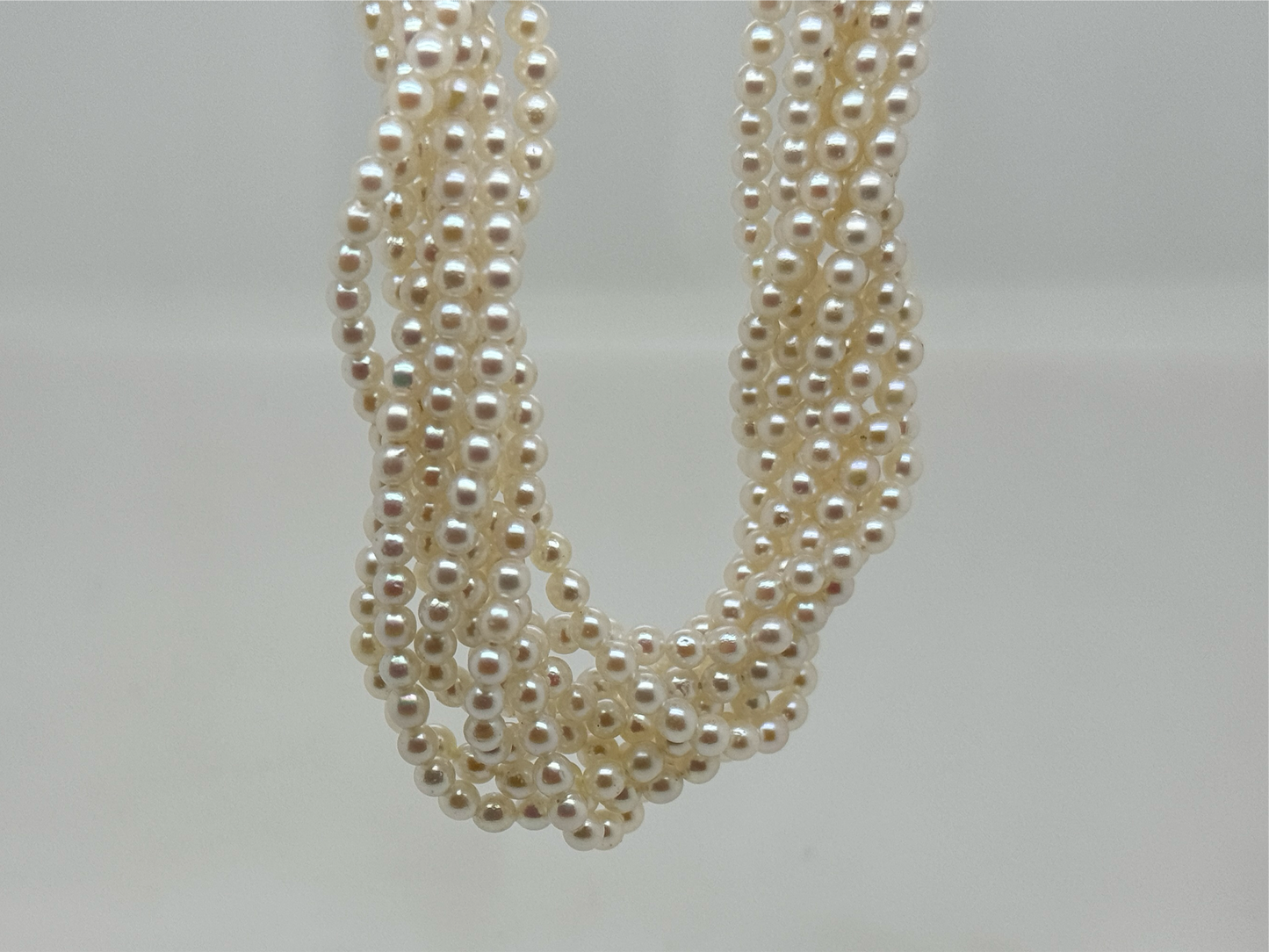 9 Strand Seed Pearl Choker